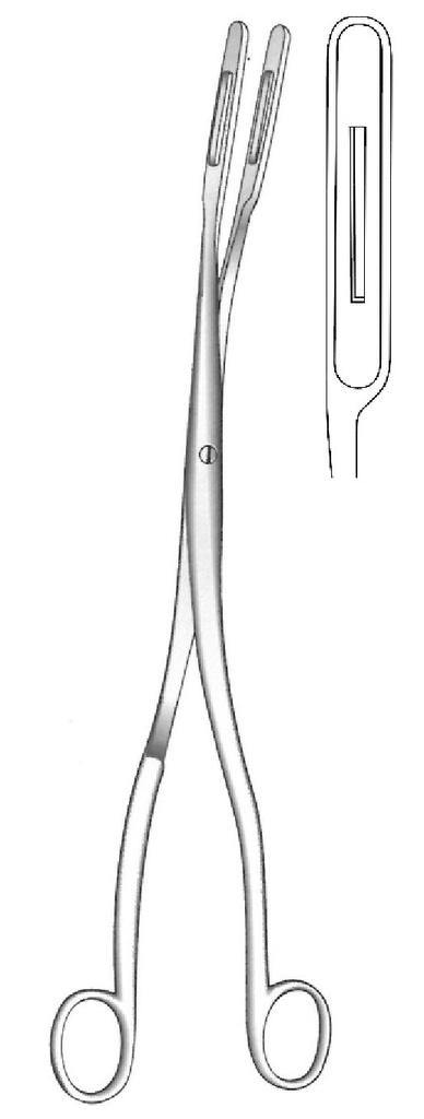 Pinza de placenta Hirst, mediano