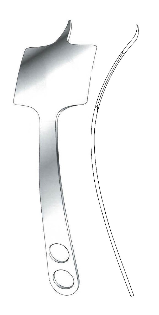 Hahmann bone lever, wide = 70 mm
