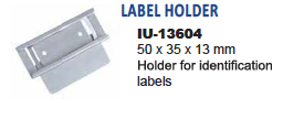 Support for identification labels - 50 x 35 x 13 mm