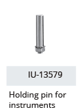 Retention pin for instruments - 31 mm and 6 mm diameter