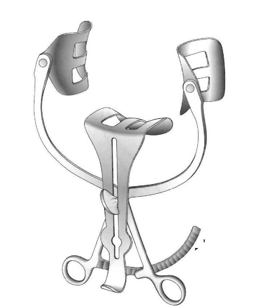 Separador abdominal Holzbach, completo