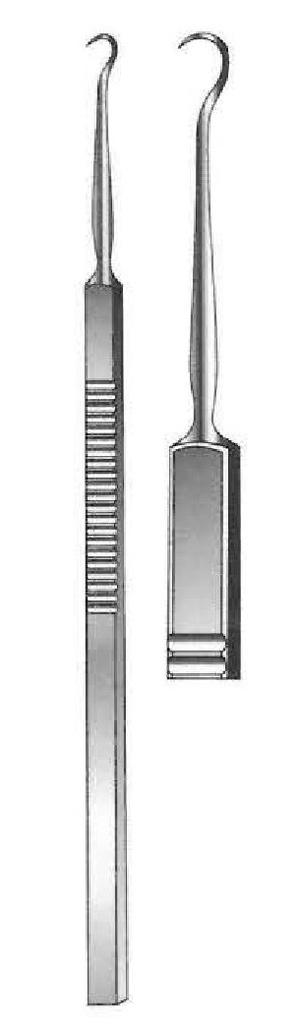 Gancho retractor, afilado, 1 diente - figura 3
