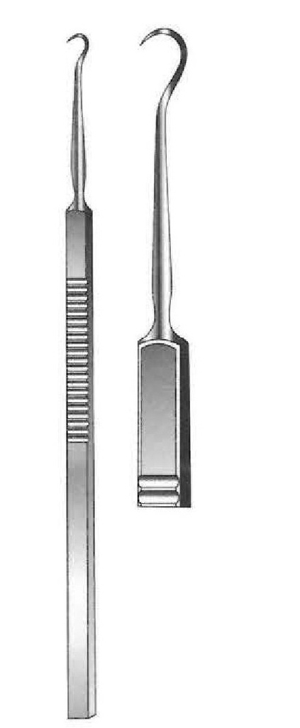 Gancho retractor, afilado, 1 diente - figura 4