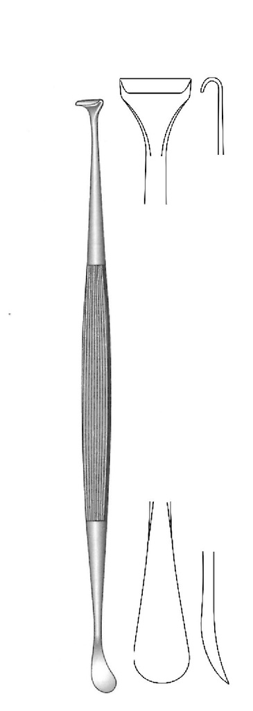 Separador y disector para amígdalas Hurd, tamaño = 11/14 mm