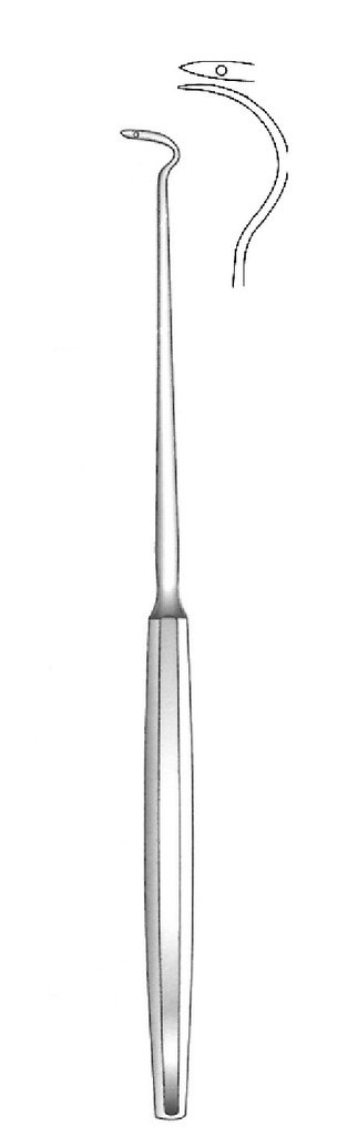 Hurd tonsill needle for left hand