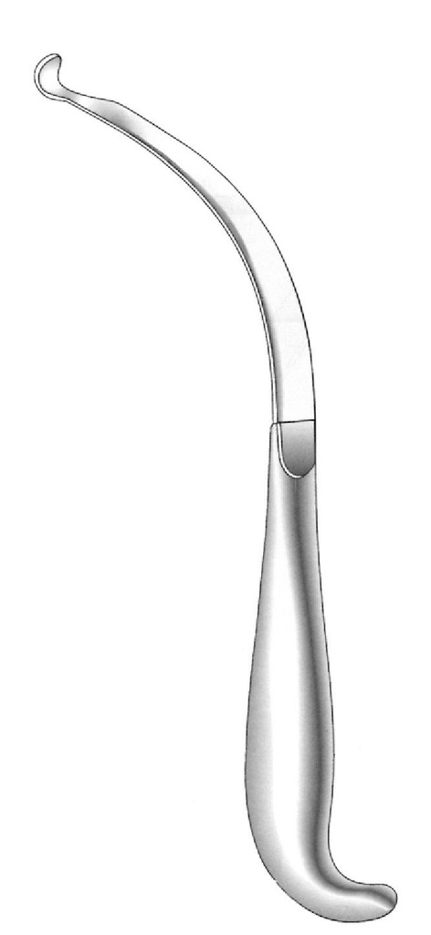 Extraoral separator, concave valve