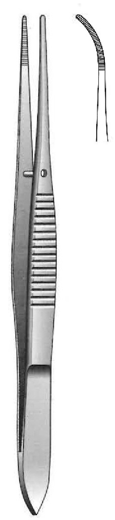 Pinza Iris, curva Longitud = 11.5 cm / 4-1/2"