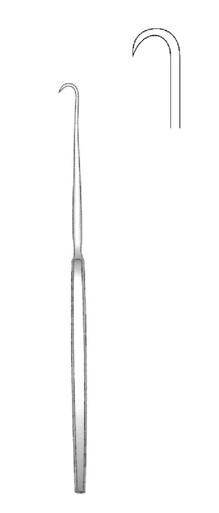 Iterson trachea hook, sharp