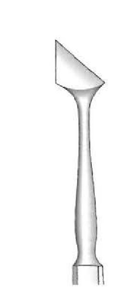 Bisturí for Jaeger, angled, Figure 1