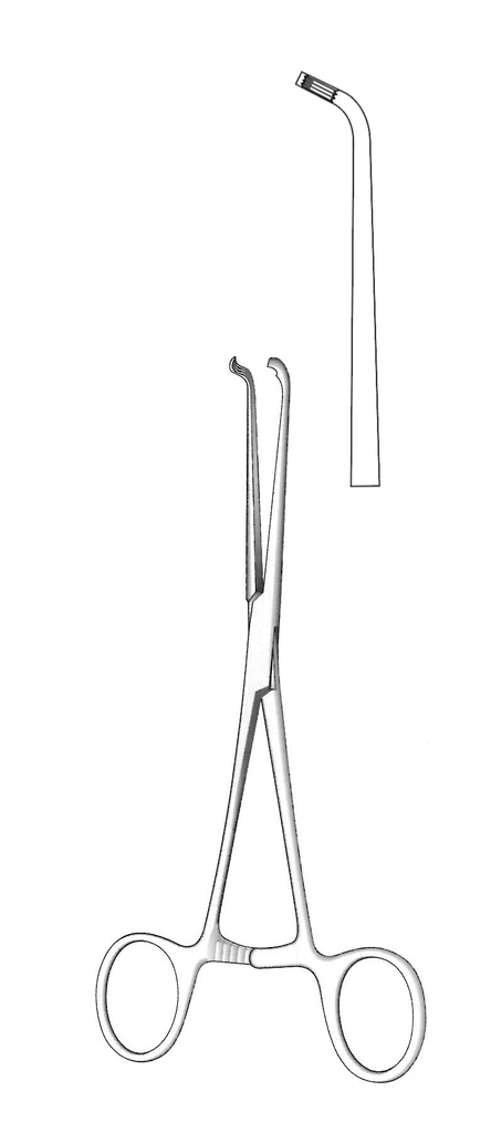 Pinza para carótida Javid - longitud = 18 cm / 7"