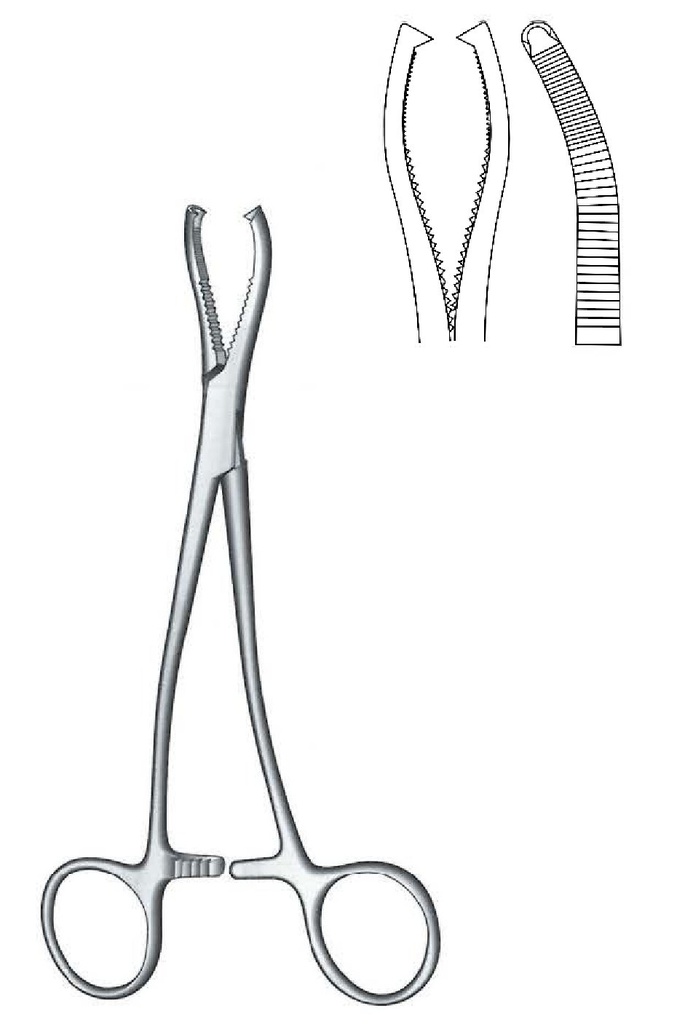 Pinza de sujeción para huesos Jeter Van Sickels, modelo pesado