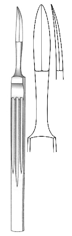 Joseph nasal scalpel, declared, curved, Figure 4