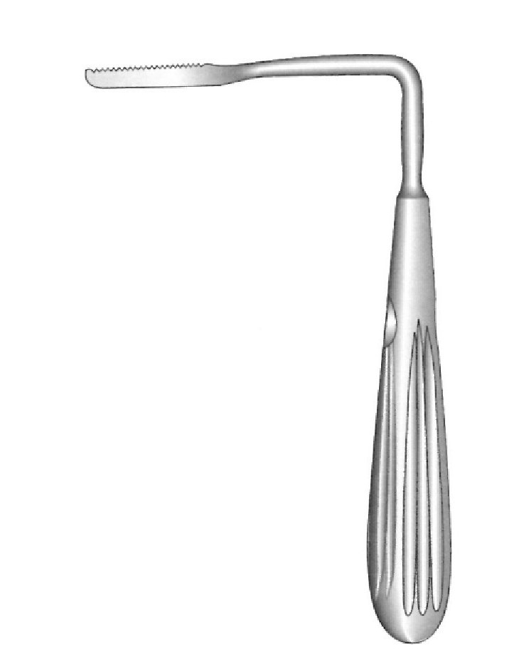Joseph nasal scalpel, angled to the left