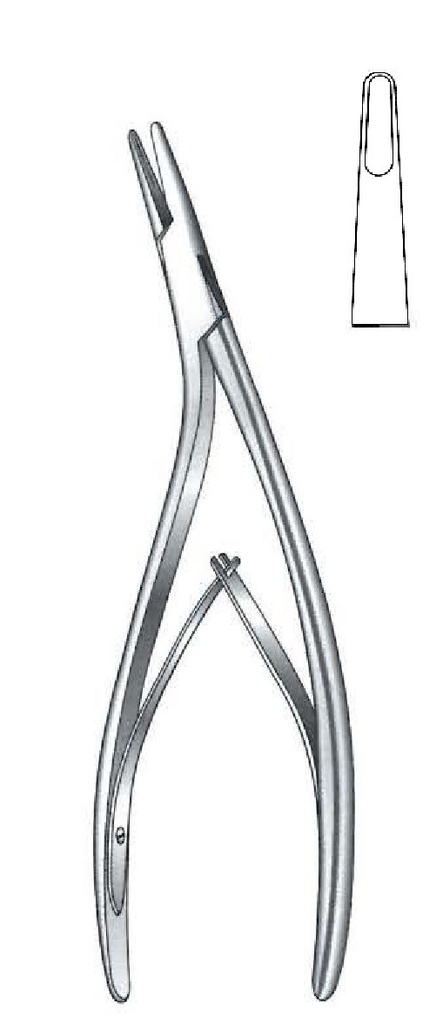 Gower clamp for Judge-Lempert bones, straight-length = 18.5 cm / 7-1 / 4 "