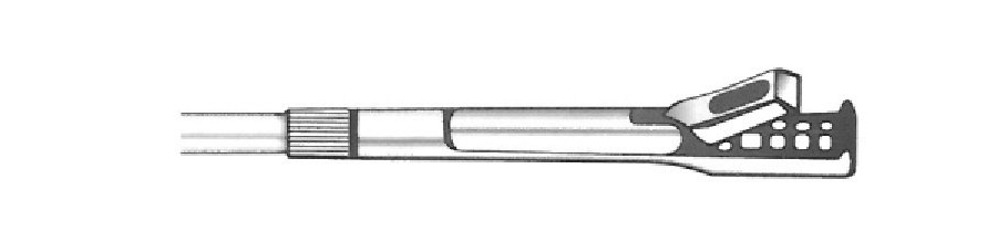 Pinza para muestra y biopsia cervical Kevorkian con mango