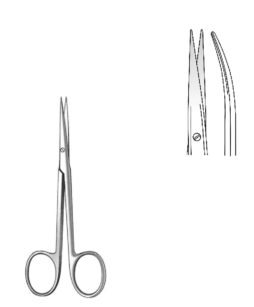 Scissors for kilner dissection, curve