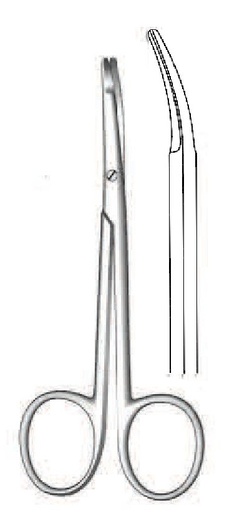 [IU-02734] Tijera para disección Kilner, curva - longitud = 15 cm / 6"