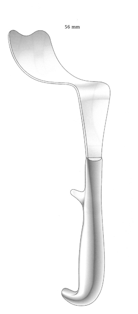 Separador de vejiga Kocher, ancho = 56 mm