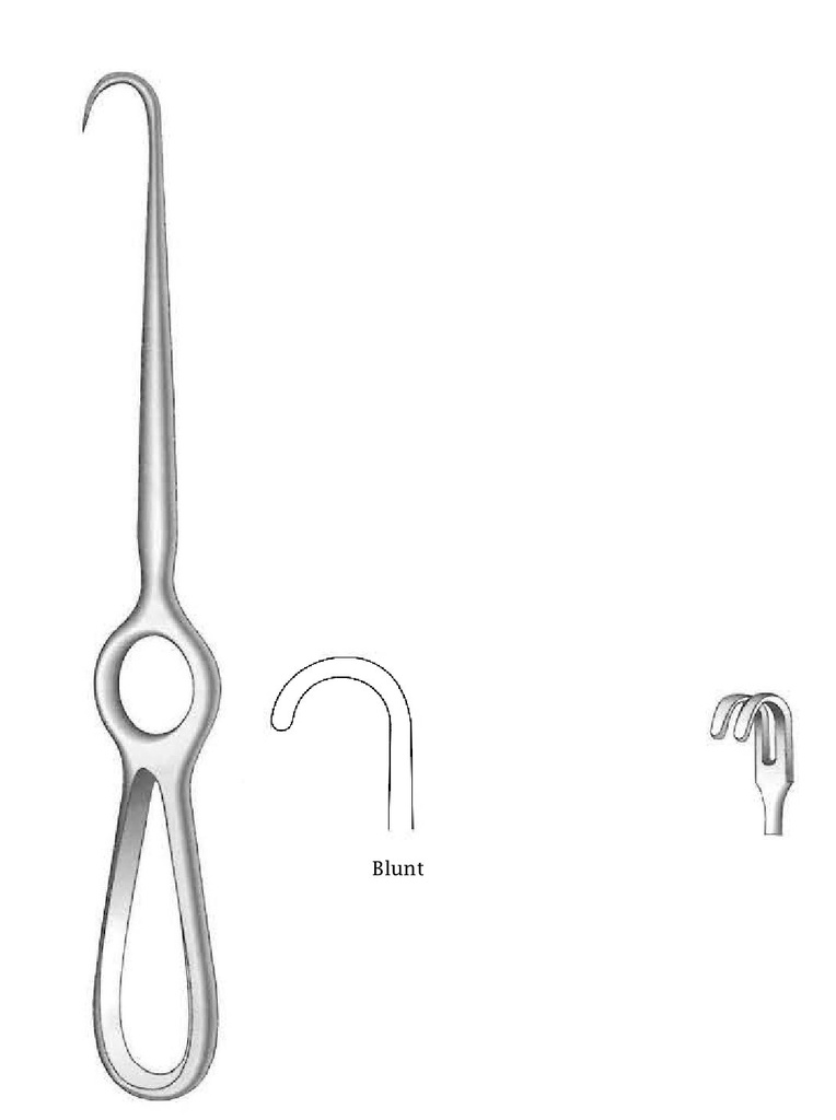 Separador Kocher, desafilado, 2 dientes