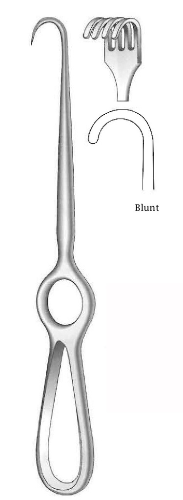 Separador Kocher, desafilado, 4 dientes
