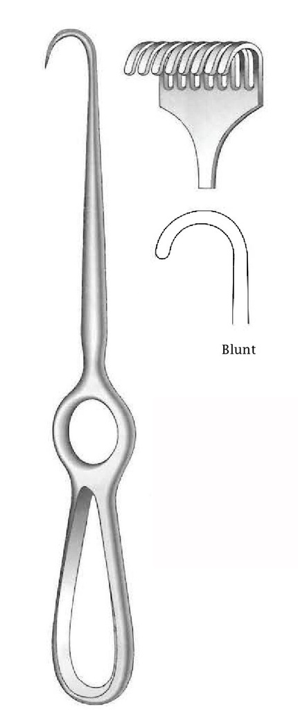 Separador Kocher, desafilado, 8 dientes