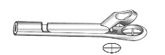 Pinza para biopsia Krause con mango, figura 2