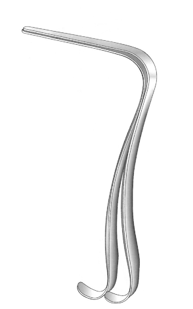 Separador vaginal Kristeller - valva = 110 x 14 mm