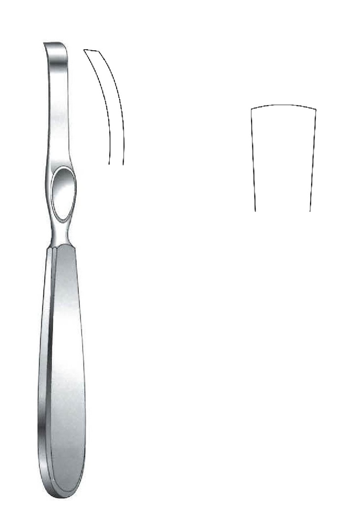Periostótomo Lambotte, ancho = 15 mm