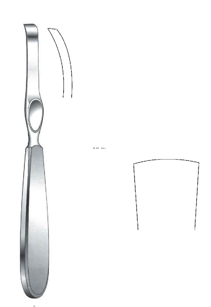 Periostótomo Lambotte, ancho = 25 mm