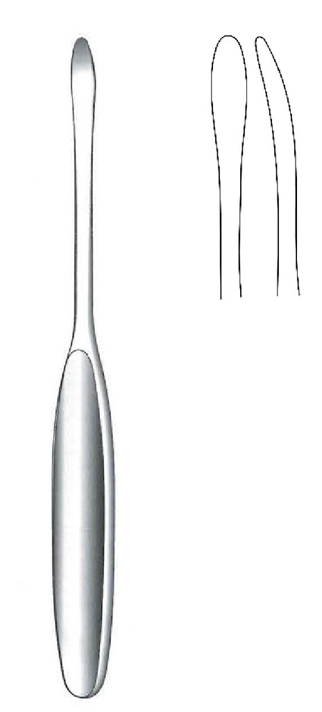Langenbeck Periosteal Elevator, width = 5 mm - length = 17 cm / 6-3/4"