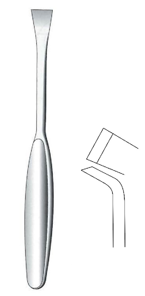 Langenbeck Periosteal Elevator, curved, width = 12 mm