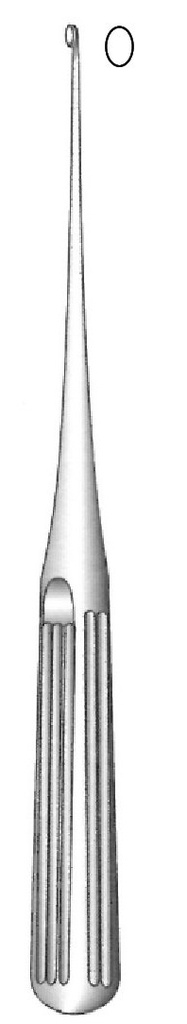 Lempert ear spoon, 2.4 mm diameter