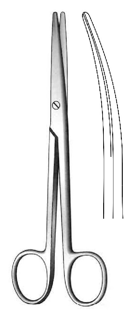 Tijera Lexer, curva - longitud = 16 cm / 6-1/2"