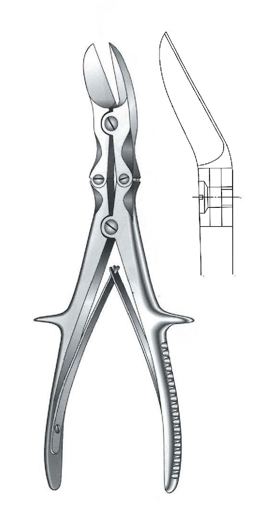 Gubia clamp for Bone cut - length = 24 cm / 9-1 / 2 "