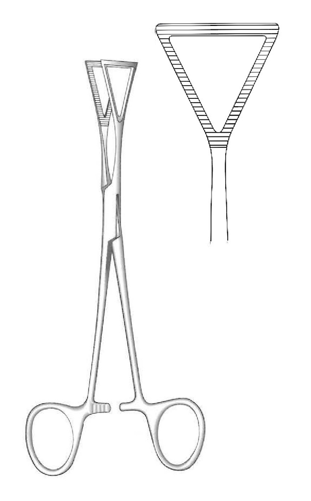 Lovelace pulmonary grip clamp, straight