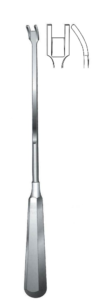 Bisturí for Lowe-Brecck menisctomy, curve