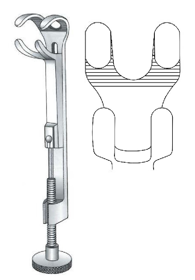 Pinza de sujeción para huesos Lowman - longitud = 18.5 cm / 7-1/4"