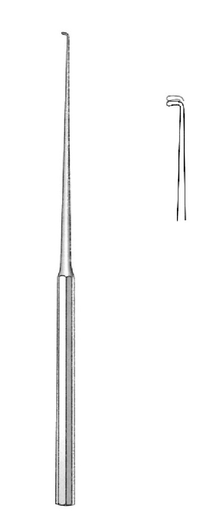 Gancho para el oído Lucae, punta = 1 mm