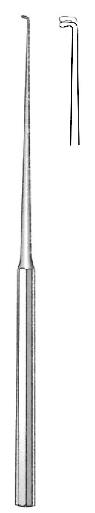 Gancho para el oído Lucae, punta = 2 mm