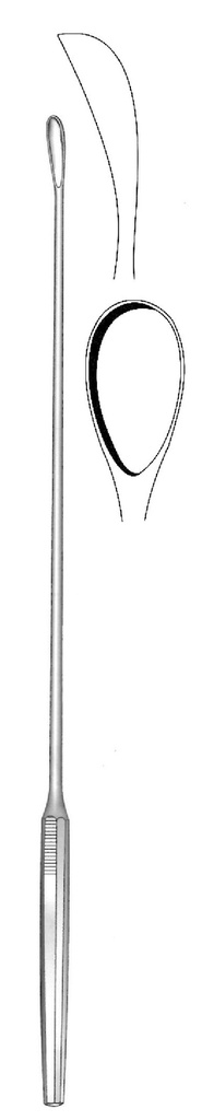 Cuchara para cálculos biliares Luer-Koerte, ancho = 15 mm
