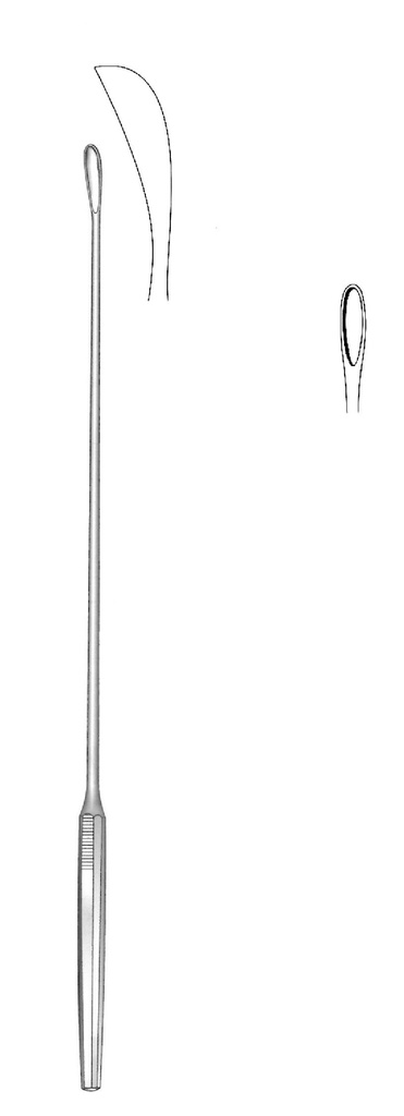 Cuchara para cálculos biliares Luer-Koerte, ancho = 3.2 mm