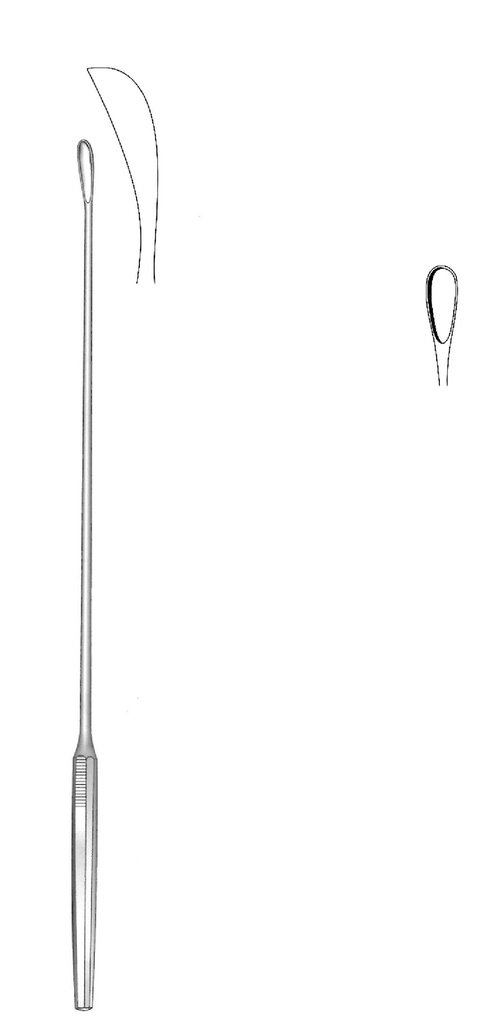 Cuchara para cálculos biliares Luer-Koerte, ancho = 4.2 mm