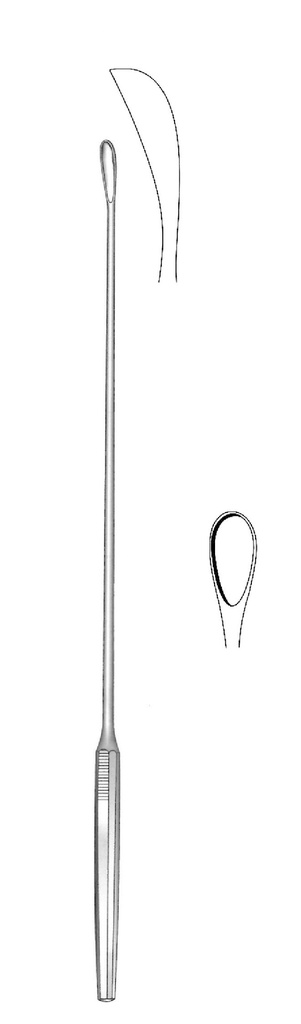 Cuchara para cálculos biliares Luer-Koerte, ancho = 6.7 mm