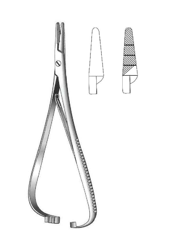Porta agujas MacPhail - longitud = 20 cm / 8"