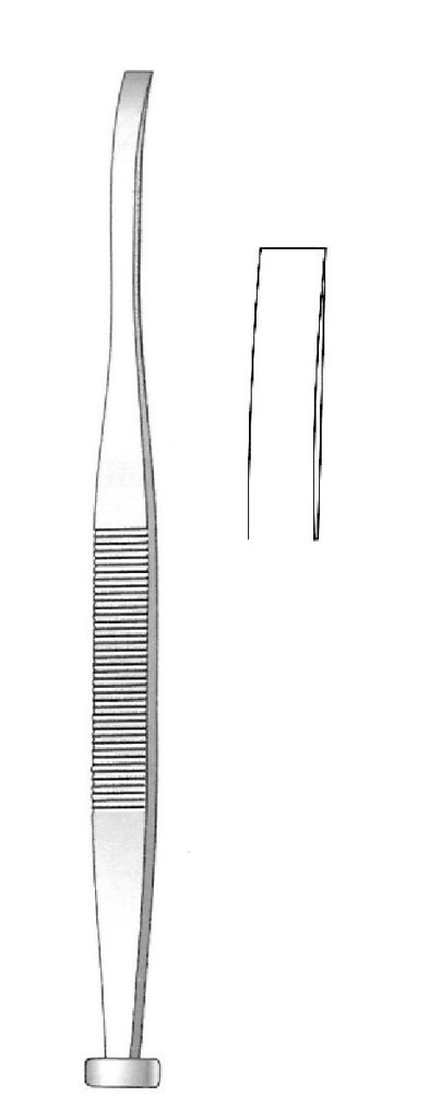 Osteótomo de Marchac, curvo, punta = 6 mm