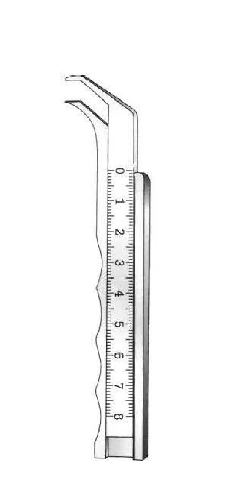 Marchac calibrator, measurement range 80 mm