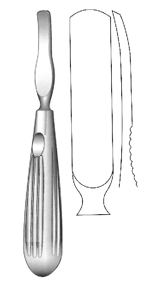 Elevator for periosteum marchac, tip = 12 mm
