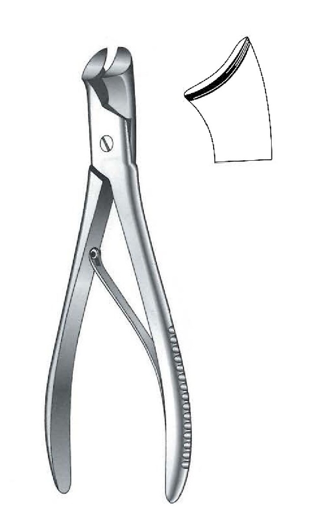 Pinza cortante de hueso Markwalder - longitud = 12 cm / 4-3/4"