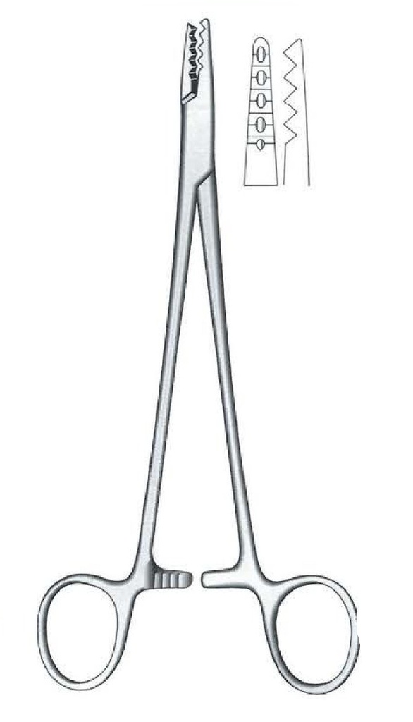 Fastening clamp for Martin cartilage bones - length = 19 cm / 7-1 / 2 "