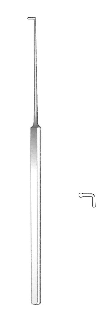 Buscador para mastoidectomía. Punta = 4 mm